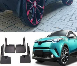 適用: トヨタ C-HR CHR 2016 2017 2018 エクステリア ブラック マッド ガード マッド ガード フェンダー スプラッシュ フラップ カバー 4