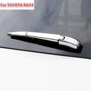 AL 適用: トヨタ RAV4 2016 2017 クローム 3ピース エクステリア リア テール レイン ワイパー カバー トリム 装飾 保護 ガーニッシュ AL