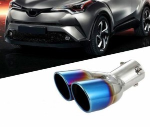 2016 2017 2018 適用: トヨタ C-HR C HR CHR エクステリア エキゾースト エンド チップ パイプ マフラー ステンレス スチール 1 ピース A