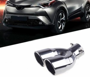 2016 2017 2018 適用: トヨタ C-HR C HR CHR エクステリア エキゾースト エンド チップ パイプ マフラー ステンレス スチール 1ピース AL