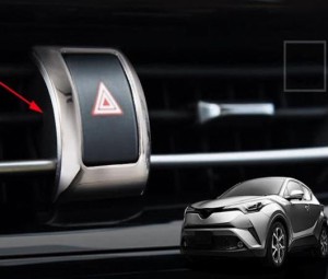 AL エグゼクティブ 適用: トヨタ C-HR CHR 2016-2018 スイッチ カバー 1ピース インテリア パネル メッキ パーツ ガーニッシュ ベゼル ト