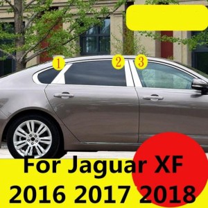 適用: ジャガー XF 2016 2017 2018 トリム ウインドウ Bピラー Cピラー スパンコール カバー ステッカー エクステリア 装飾 アクセサリー