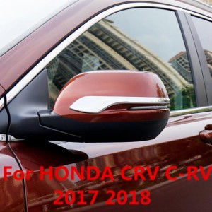 適用: ホンダ CRV C-RV 2017 2018 バックミラー ミラー カバー スパンコール 装飾 ステッカー シルバー スタイル 1・シルバー スタイル 2