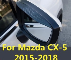 AL 適用: マツダ CX-5 CX5 CX 5 2015-2018 カーボン バックミラー ミラー レイン アイブロー 防雨 フレキシブル ブレイド プロテクター 