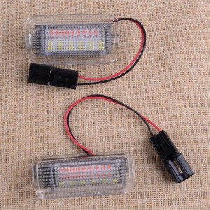 2ピース 12V サイド ドア カーテシー エマージェンシー LED ランプ ライト 適用: トヨタ レクサス IS ES GS LS RX AL-FF-6686 AL