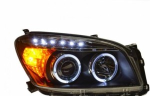 ヘッドライト 適用: トヨタ RAV4 2009-2012 LED ヘッドランプ デイタイムランニングライト DRL バイキセノン HID 4300K〜8000K 35W・55W 