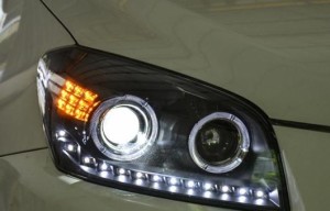 ヘッドライト 適用: トヨタ RAV4 2009-2013 LED ヘッドランプ デイタイムランニングライト DRL バイキセノン HID 4300K〜8000K 35W・55W 