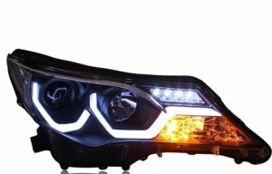 ヘッドライト 適用: トヨタ RAV4 LED 2013-2015 ヘッドランプ デイタイムランニングライト DRL バイキセノン HID 4300K〜8000K 35W・55W 