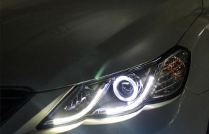 ヘッドライト 適用: トヨタ マーク X 2010-13 LED レイツ/マークX ヘッドランプ デイタイムランニングライト DRL バイキセノン HID 4300K