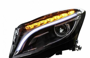 ヘッドライト 適用: メルセデスベンツ/MERCEDES BENZ ベンツ GLA 2015-2016 LED ヘッドランプ デイタイムランニングライト DRL バイキセ