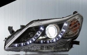 適用: トヨタ マーク X ヘッドライト 2011-12 LED ヘッドランプ DRL プロジェクター H7 HID バイキセノン レンズ AL-HH-0221 AL
