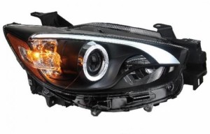 適用: マツダ CX-5 ヘッドライト 2013-2015 LED ヘッドランプ DRL プロジェクター H7 HID バイキセノン レンズ 4300K〜8000K 35W・55W AL