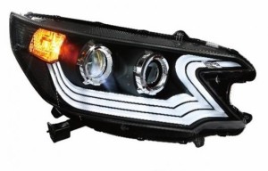 適用: ホンダ C-RV ヘッドライト 2012-2013 LED ヘッドランプ DRL プロジェクター H7 HID バイキセノン レンズ 4300K〜8000K 35W・55W AL