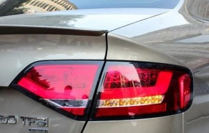 テール ランプ 適用: アウディ/AUDI A4 ライト 2009-2012 LED リア DRL + ブレーキ パーク シグナル ストップ レッド AL-HH-0284 AL