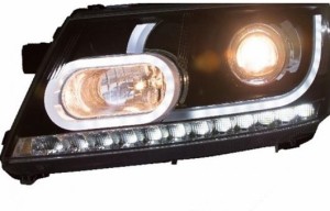 適用: ダッジ/DODGE ジャーニー ヘッドライト 09-15 LED ヘッドランプ DRL プロジェクター H7 HID バイキセノン レンズ 4300K〜8000K 35W