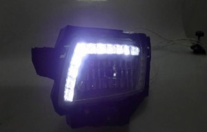 適用: トヨタ イノーバ 2013-2014 LED DRL フォグ ランプ デイタイムランニングライト 高光度 ガイド C スタイル AL-HH-0578 AL