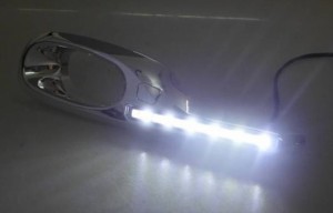 適用: ホンダ フィット 2011-2013 LED DRL 高光度 ガイド フォグ ランプ デイタイムランニングライト AL-HH-0609 AL