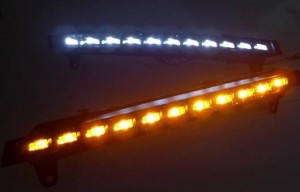 適用: アウディ/AUDI Q7 06-09 LED DRL フォグ ランプ デイタイム ランニング 高光度 ガイド ライト 35W ホワイト・イエロー 5500K AL-HH