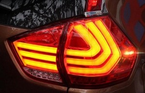 適用: 日産 エクストレイル LED テールライト 2012-2016 テール ライト リア ランプ DRL + ブレーキ パーク シグナル レッド AL-HH-1093 