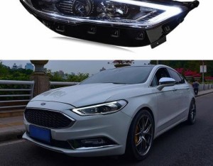 LED ヘッドライト 適用: フォード/FORD モンデオ フュージョン 2017 2018 2019 LED DRL スタート ブルー ダイナミック ターンシグナル ヘ