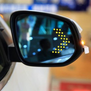 適用: トヨタ ハリアー 60シリーズ 電動 ヒート ラージ ビジョン 防眩 LED チューニング ブルー ミラー レンズ AL-II-1423 AL