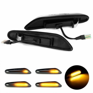 AL 適用: BMW E46 E36 E60 E61 E90 E92 X1 E84 X3 LED ダイナミック ウインカー サイド フェンダー マーカー シーケンシャル ランプ AL-I