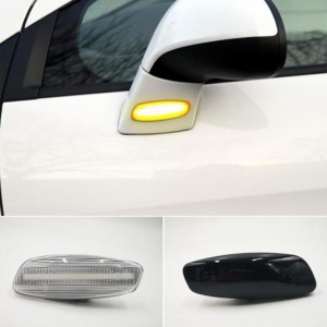 2ピース ダイナミック LED サイド マーカー ライト ウインカー 適用: シトロエン/CITROEN C3 C4 C5 DS3 DS4 プジョー/PEUGEOT 207 308 30