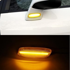 1 セット ダイナミック LED サイド マーカー ライト 適用: シトロエン/CITROEN C3 C4 C5 DS3 DS4 プジョー/PEUGEOT 207 308 3008 5008 RC