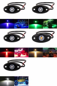 防水 LED ロック ライト 適用: ジープ/JEEP ATV UTV オフロード トラック ボート アンダーボディ トレイル RIG ランプ アンダーグロー LE