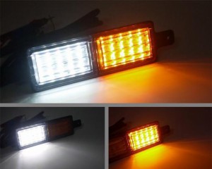 ペア 30 LED フロント ポジション インジケーター 12V/24V DC パーク ライト トラック トレーラー サイド マーカー ランプ AL-KK-2574 AL