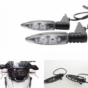 ペア LED ウインカー ライト フロント インジケータ 適用: BMW R1200GS HP S1000RR アドベンチャー K1300 R R800GS F 800 R F800 R オー