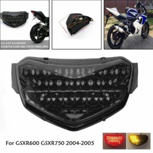 オートバイ テールライト LED ブレーキ ランプ リア テールライト ウインカー ライト 適用: スズキ GSXR 600 GSXR 750 2004-2005 AL-KK-4