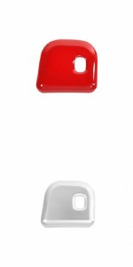 電動 テール ドア スイッチ 装飾 カバー 適用: ジープ/JEEP グランド チェロキー/CHEROKEE 2011-2020 インテリア アクセサリー ABS レッ