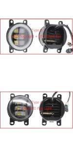 2ピース LED エンジェルアイ DRL 適用: ホンダ BR-V 2016 2017 2018 2019 LED フォグライト 2色 レンズ LED フォグ LED DRL・LEDフォグラ