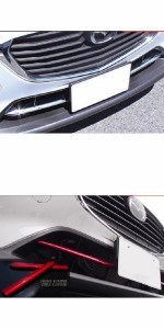 ABS クローム フロント グリル トリム 適用: マツダ CX-3 CX 3 CX3 2016 2017 2018 2019 フロント バンパー エア-インレット グリル 2ピ