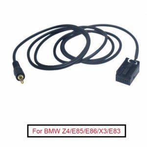 6ピース ステレオ 3.5mm オス ジャック AUX-IN アダプタ ケーブル 適用: BMW Z4/E85/E86/X3/E83 ミニ/MINI（BMW） クーパー AUX オーディ