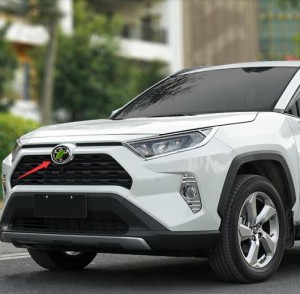 適用: トヨタ RAV4 RAV 4 2019 2020 フロント フレーム マーク グリル カバー トリム グリル エンブレム バッジ ロゴ カバー ステッカー 