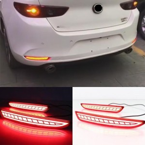 LED リフレクター 左 右 リア バンパー フォグライト フォグランプ ブレーキ ウインカー ライト 適用: MAZDA3 2020 AL-MM-4901 AL