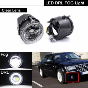 LED DRL デイタイムランニングライト ドライビング フォグランプ 適用: ダッジ/DODGE ダコタ デュラン クライスラー/CHRYSLER 300 アスペ