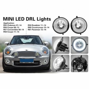 ホワイト LED HALO リング DRL デイタイム ランニング ライト 適用: ミニ クーパー S R56 R57 R58 R60 AL-MM-5577 AL