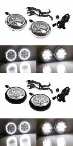 ホワイト LED HALO DRL ラリー ドライビング ライト 適用: ミニ クーパー S R56 R57 R58 R59 R60 クローム・ブラック AL-MM-5580 AL
