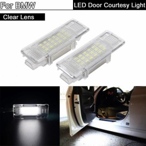 2ピース エラー ホワイト LED カーテシー 足元 アンダー ドア ライト ウェルカムランプ 適用: BMW E39 5シリーズ 530D 530i E53 X5 E52 Z