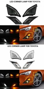 クリア/スモーク レンズ LED サイドマーカー ターン シグナル ライト+コーナー ランプ 適用: トヨタ GT86 サイオン/SCION FR-S 2013-アッ