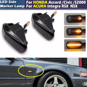 アンバー ダイナミック LED サイドマーカー ライト ウインカー ライト 適用: ホンダ シビック アコード S2000 インテグラ RSX NSX NA1 NA