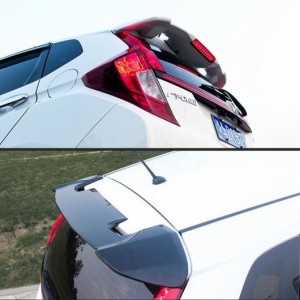ブランド ABS プラスチック 未塗装 プライマーカラー リア ブーツ トランク ウイング スポイラー 適用: ホンダ フィット ジャズ 2014 201