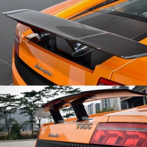 ボトム カーボンファイバー リア スポイラー GT ウイング 適用: ランボルギーニ/LAMBORGHINI GALLARDO LP550 LP560 LP570 2004-2012 AL-M