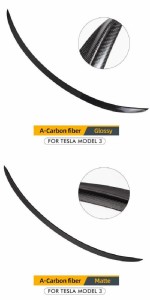 MODEL3 ハイ パフォーマンス バージョン トランク ウイング スポイラー 適用: テスラ/TESLA モデル 3 2020 アクセサリー スポイラー グロ