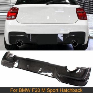 カーボンファイバー リア ディフューザー リップ 適用: BMW 1シリーズ F20 Mスポーツ ハッチバック M135i 2012-2014 リア バンパー カー