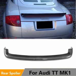 リア トランク スポイラー 適用: アウディ/AUDI TT MK1 タイプ 8N 1998-2006 リア トランク ブーツ リップ ウイング スポイラー カーボン