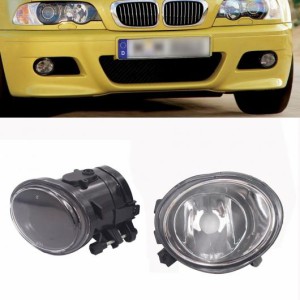 適用: 2001-2005 BMW E46 M3/200-2003 E39 M5 M-TECH クリア フロント バンパー フォグライト ランプ AL-MM-8727 AL